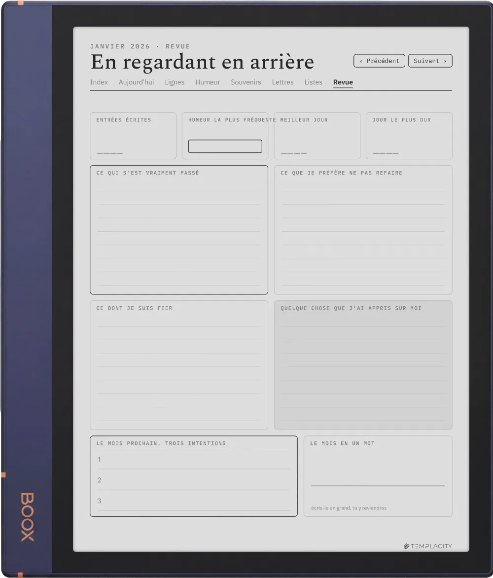 The Planner · The Journal Boox Note Air2 page 3