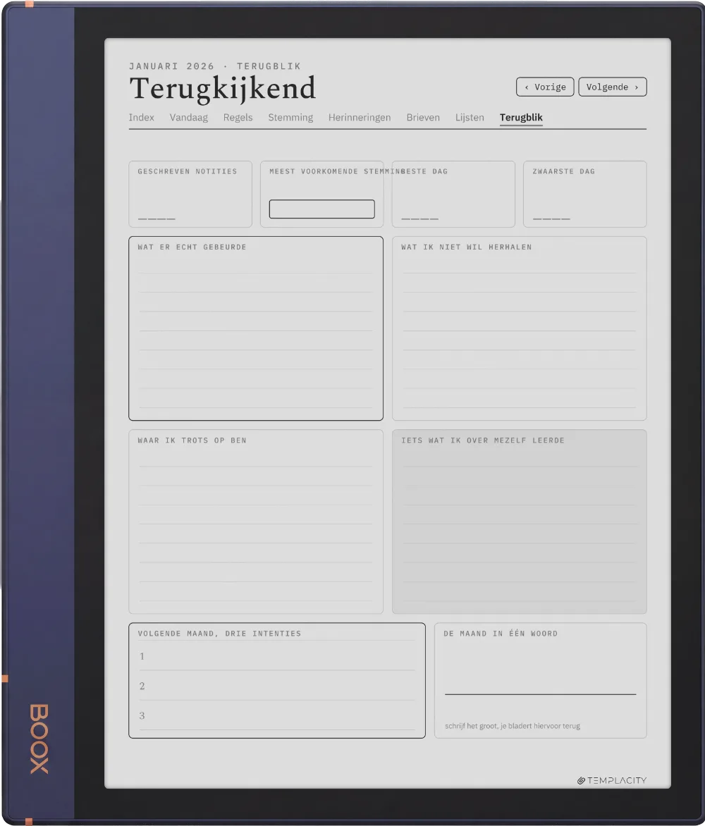 The Planner · Het Dagboek Boox Note Air2 pagina 3