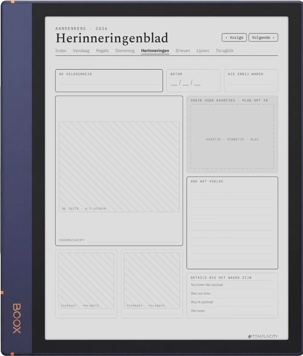 The Planner · Het Dagboek Boox Note Air2 pagina 4