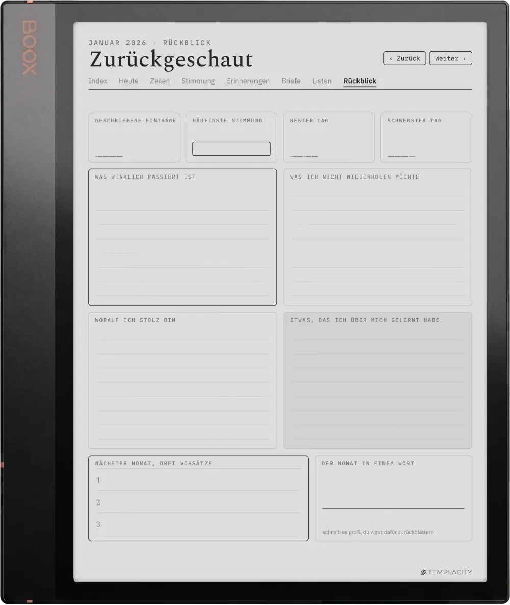 The Planner · The Journal Boox Note Air 3 Seite 3