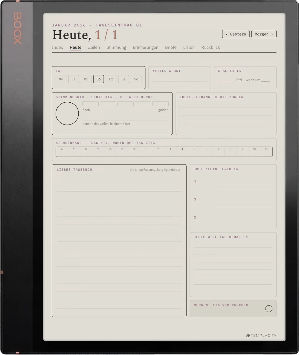 The Planner · The Journal Boox Note Air3 C Seite 1
