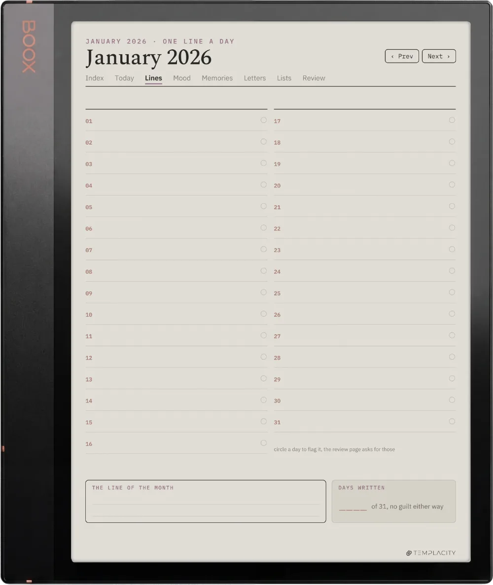 The Planner · The Journal Boox Note Air3 C page 5
