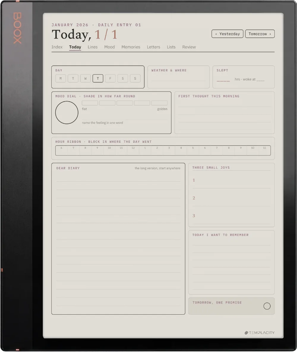 The Planner · The Journal Boox Note Air3 C page 1