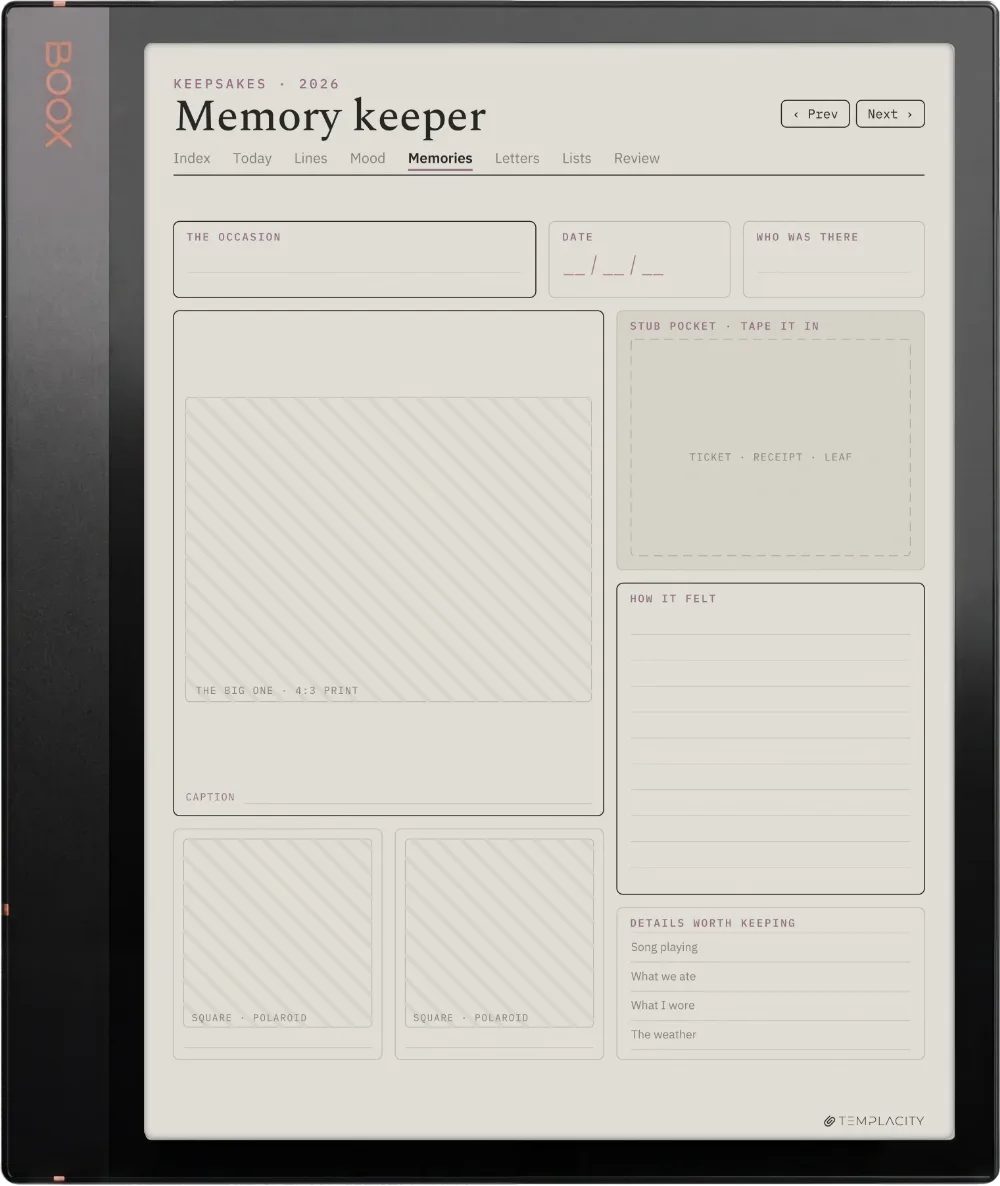 The Planner · The Journal Boox Note Air3 C page 4