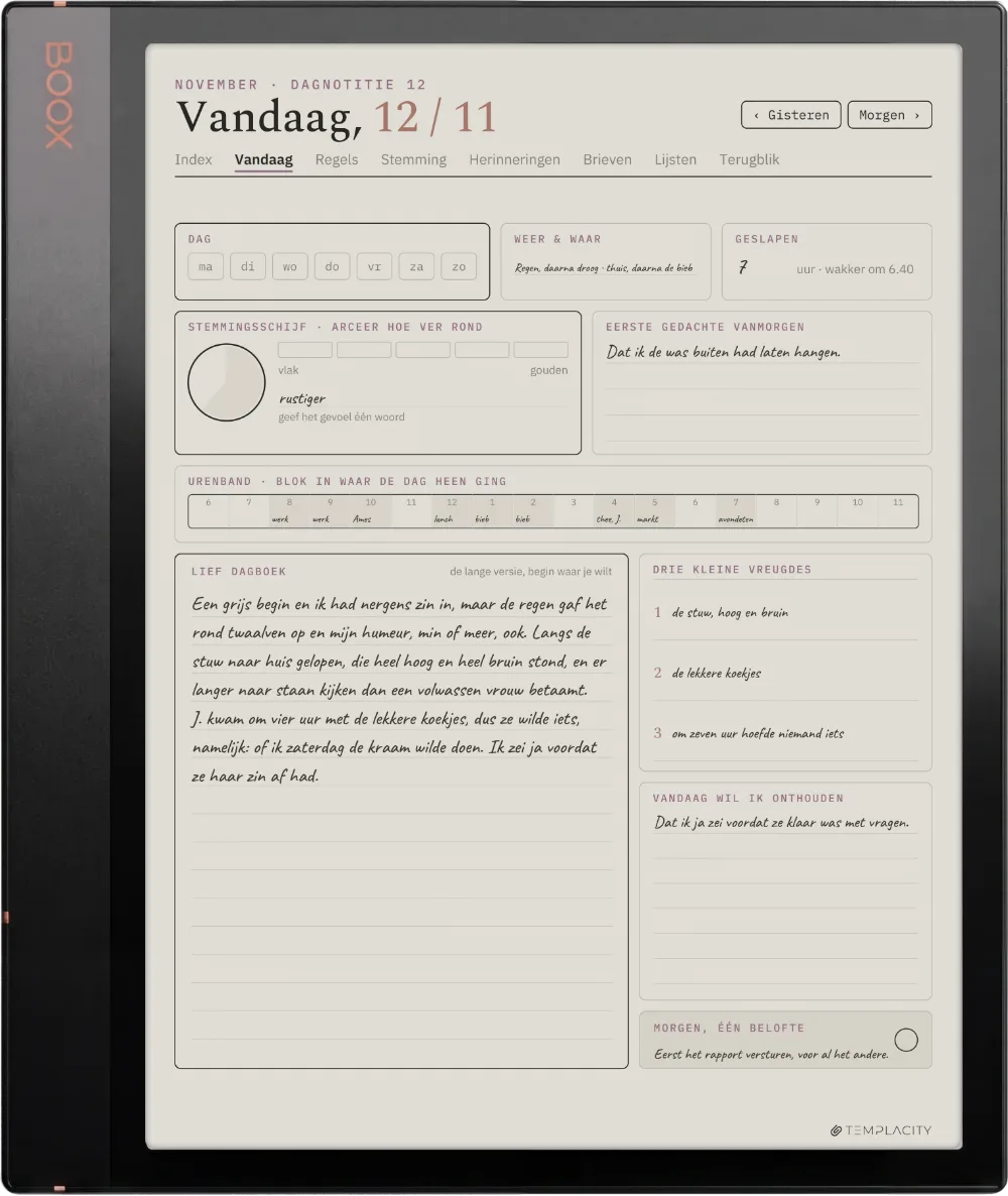 The Planner op de Boox Note Air3 C