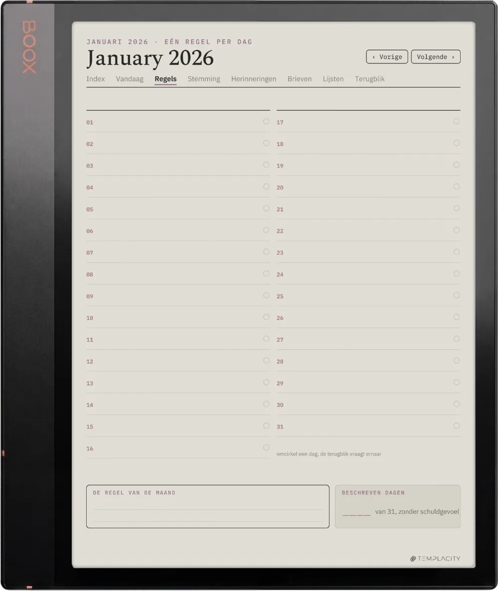 The Planner · Het Dagboek Boox Note Air3 C pagina 5