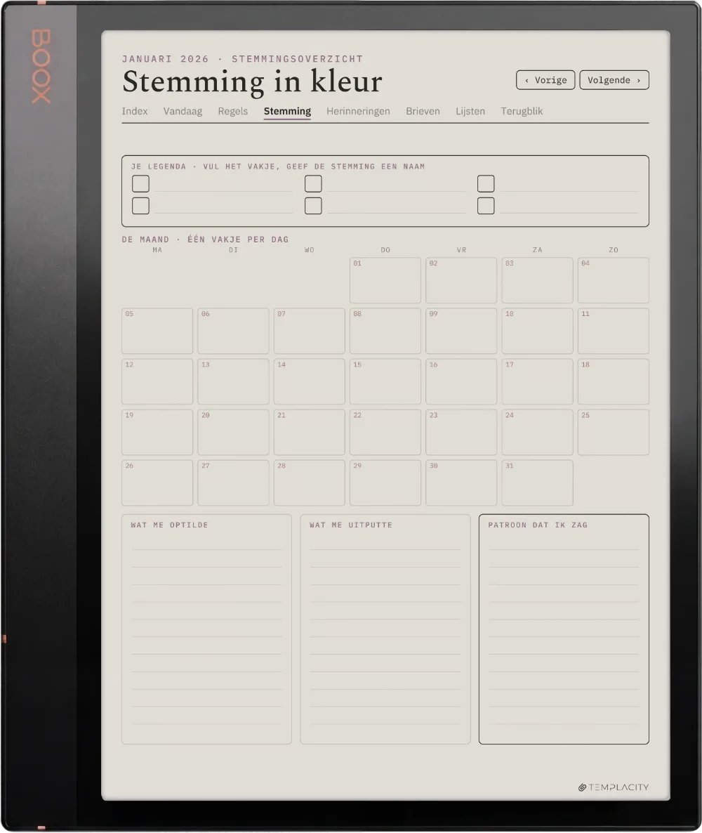 The Planner · Het Dagboek Boox Note Air3 C pagina 2