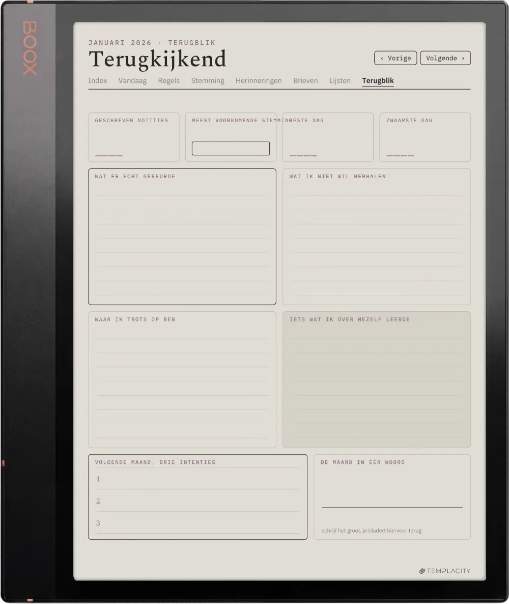 The Planner · Het Dagboek Boox Note Air3 C pagina 3