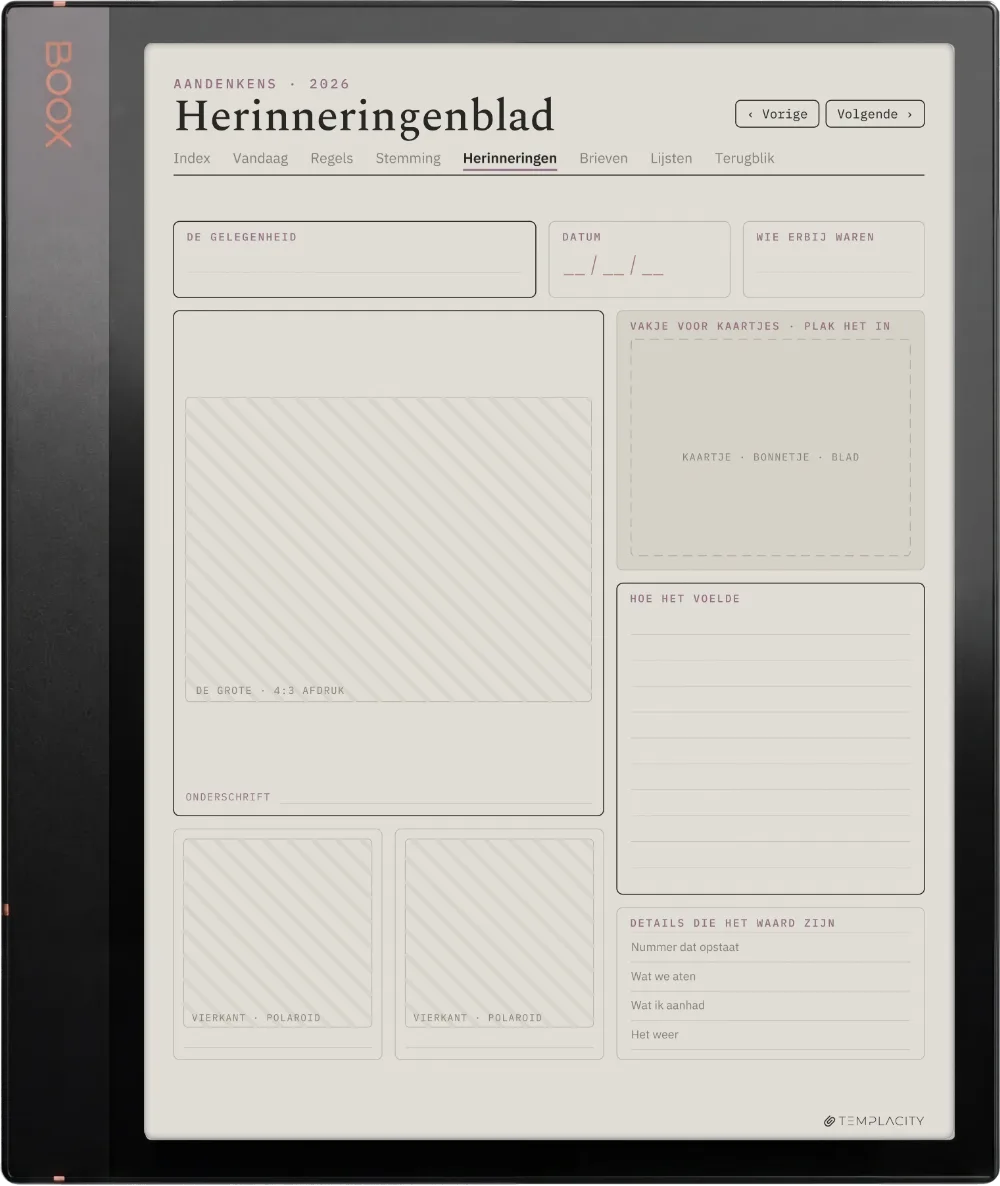 The Planner · Het Dagboek Boox Note Air3 C pagina 4