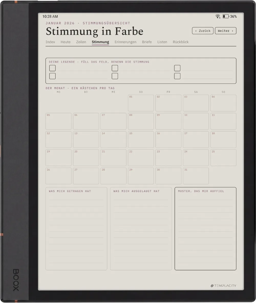 The Planner · The Journal Boox Note Air4 C Seite 2