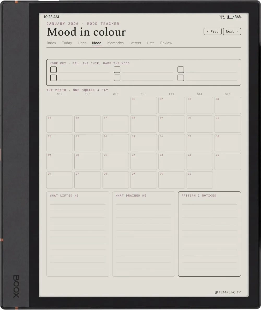 The Planner · The Journal Boox Note Air4 C page 2