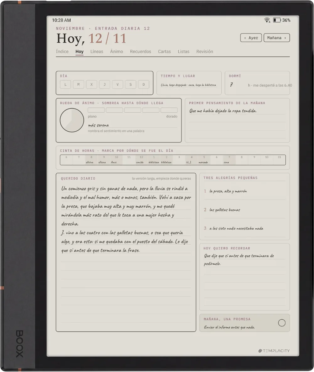 The Planner en el Boox Note Air4 C