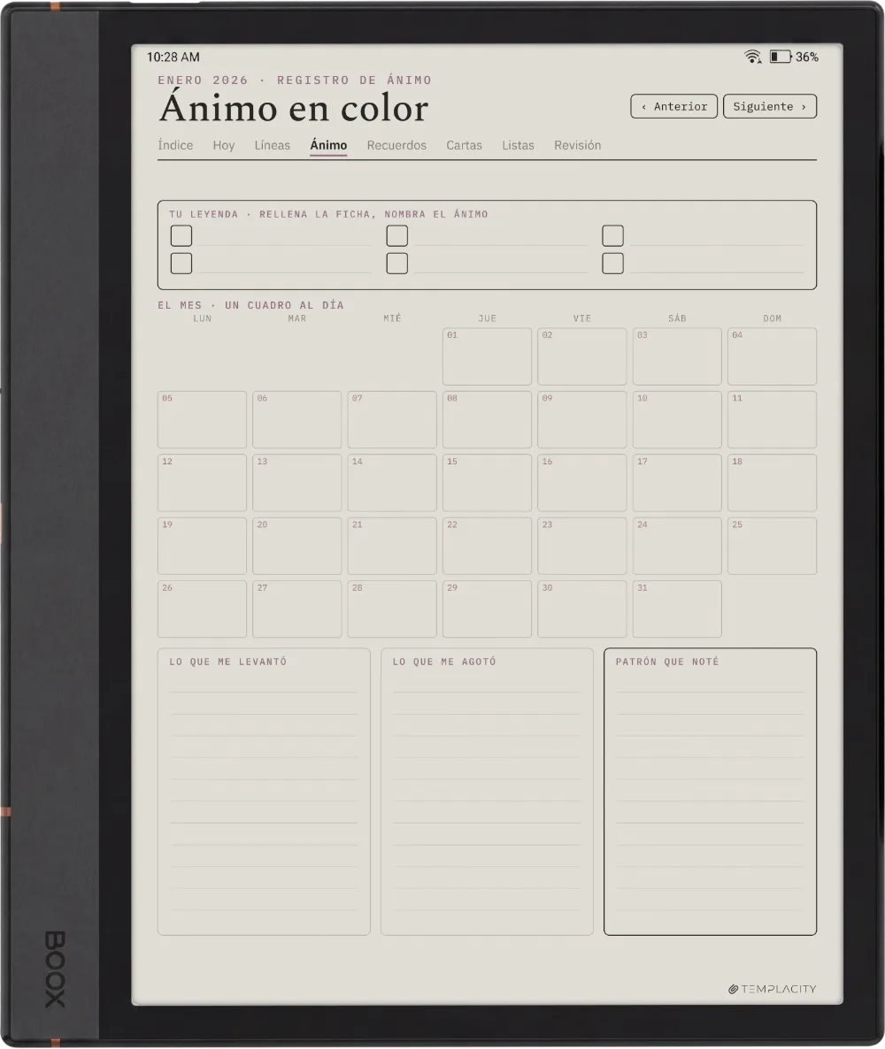 The Planner · The Journal Boox Note Air4 C página 2