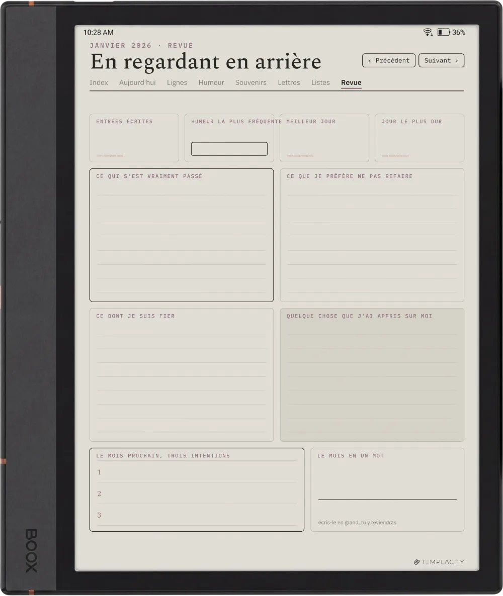 The Planner · The Journal Boox Note Air4 C page 3