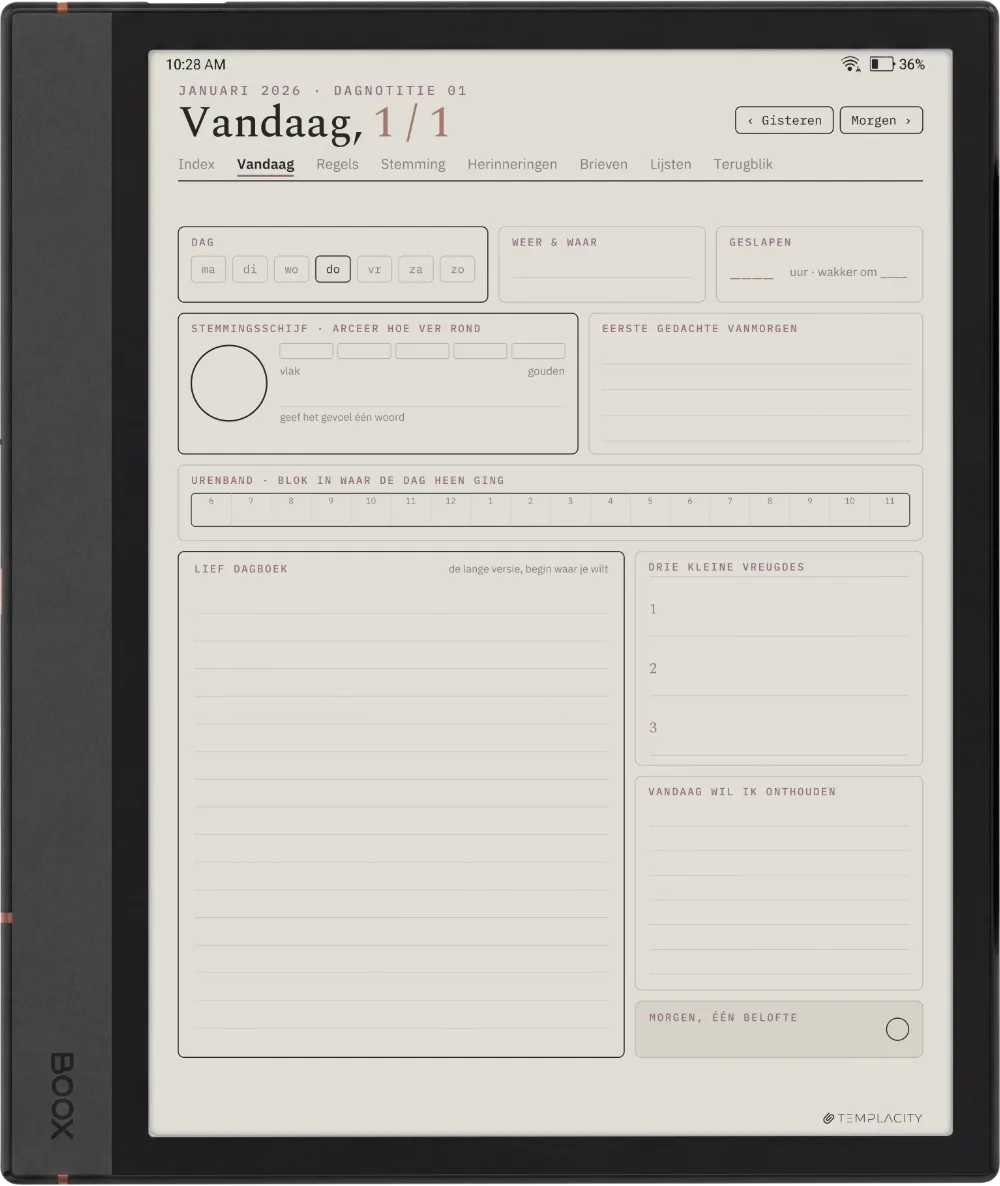 The Planner Vandaag