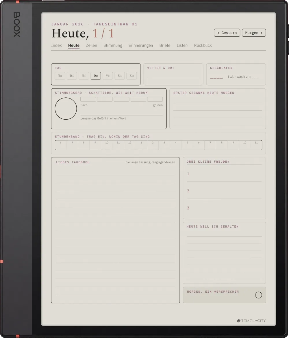 The Planner Heute