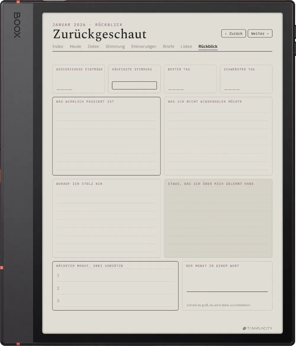 The Planner · The Journal Boox Note Air5 C Seite 3