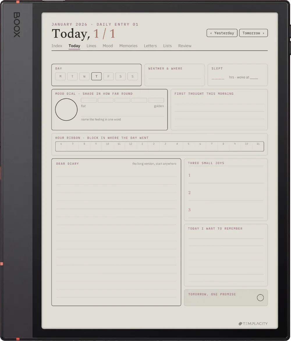 The Planner · The Journal Boox Note Air5 C page 1