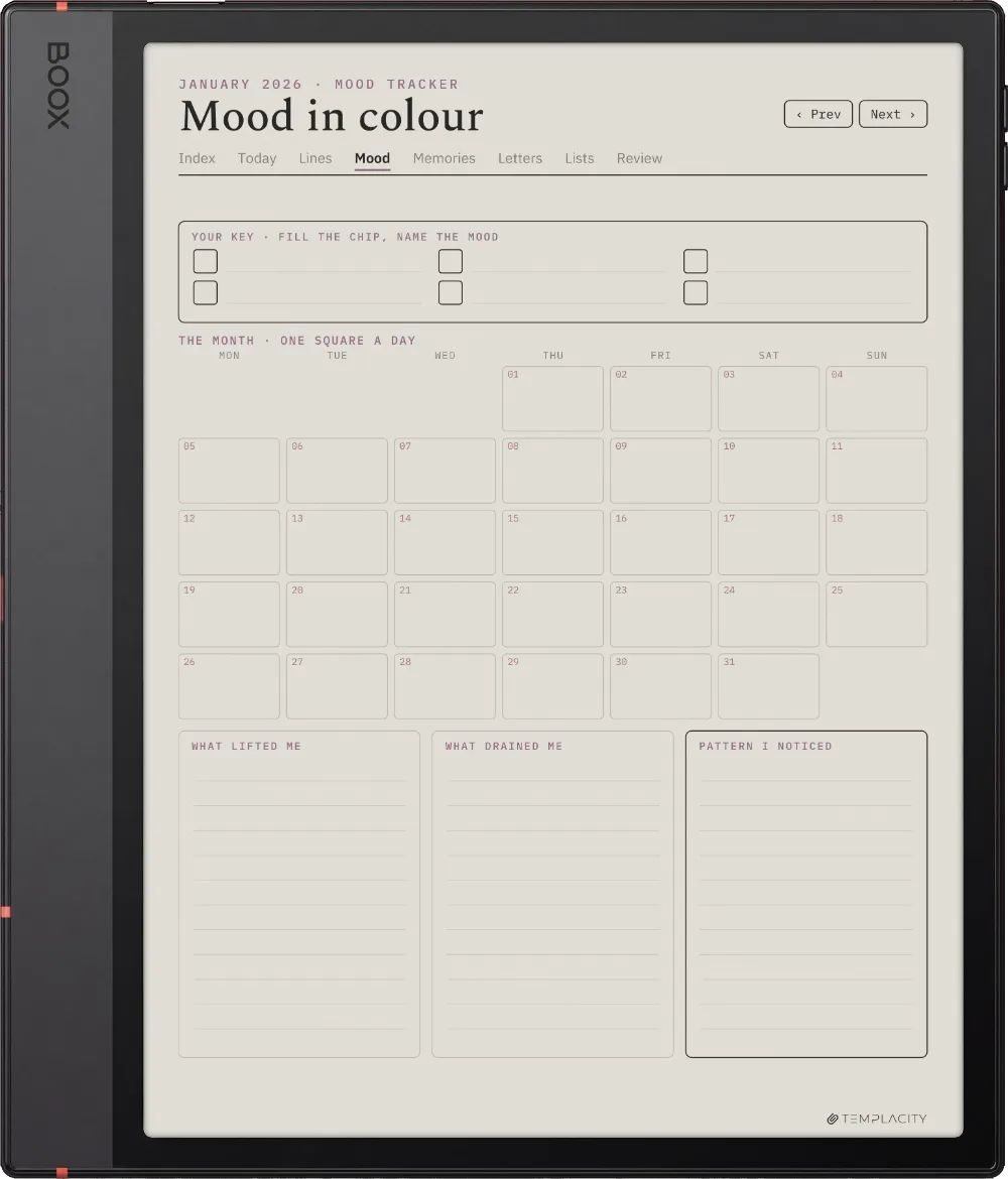 The Planner · The Journal Boox Note Air5 C page 2