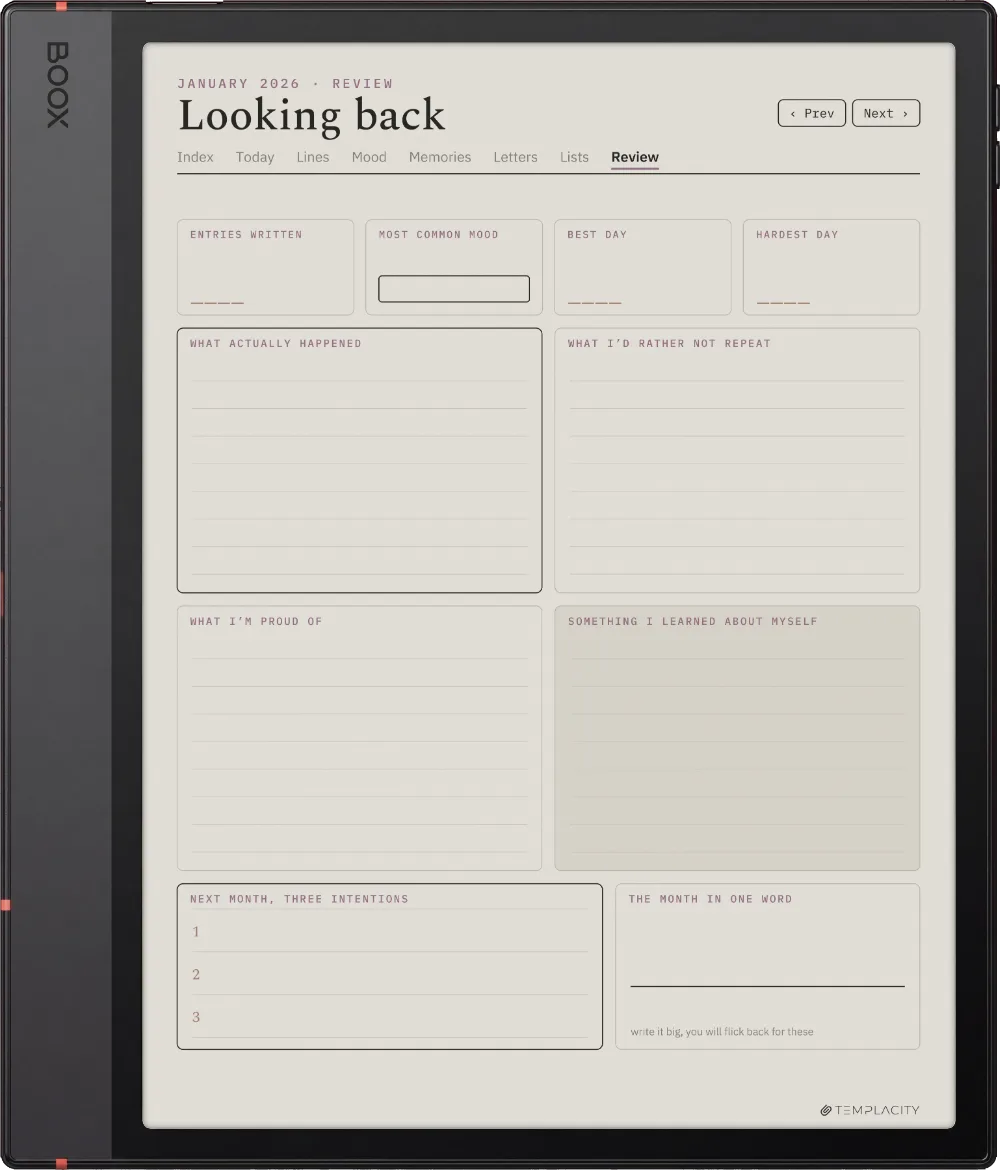 The Planner · The Journal Boox Note Air5 C page 3