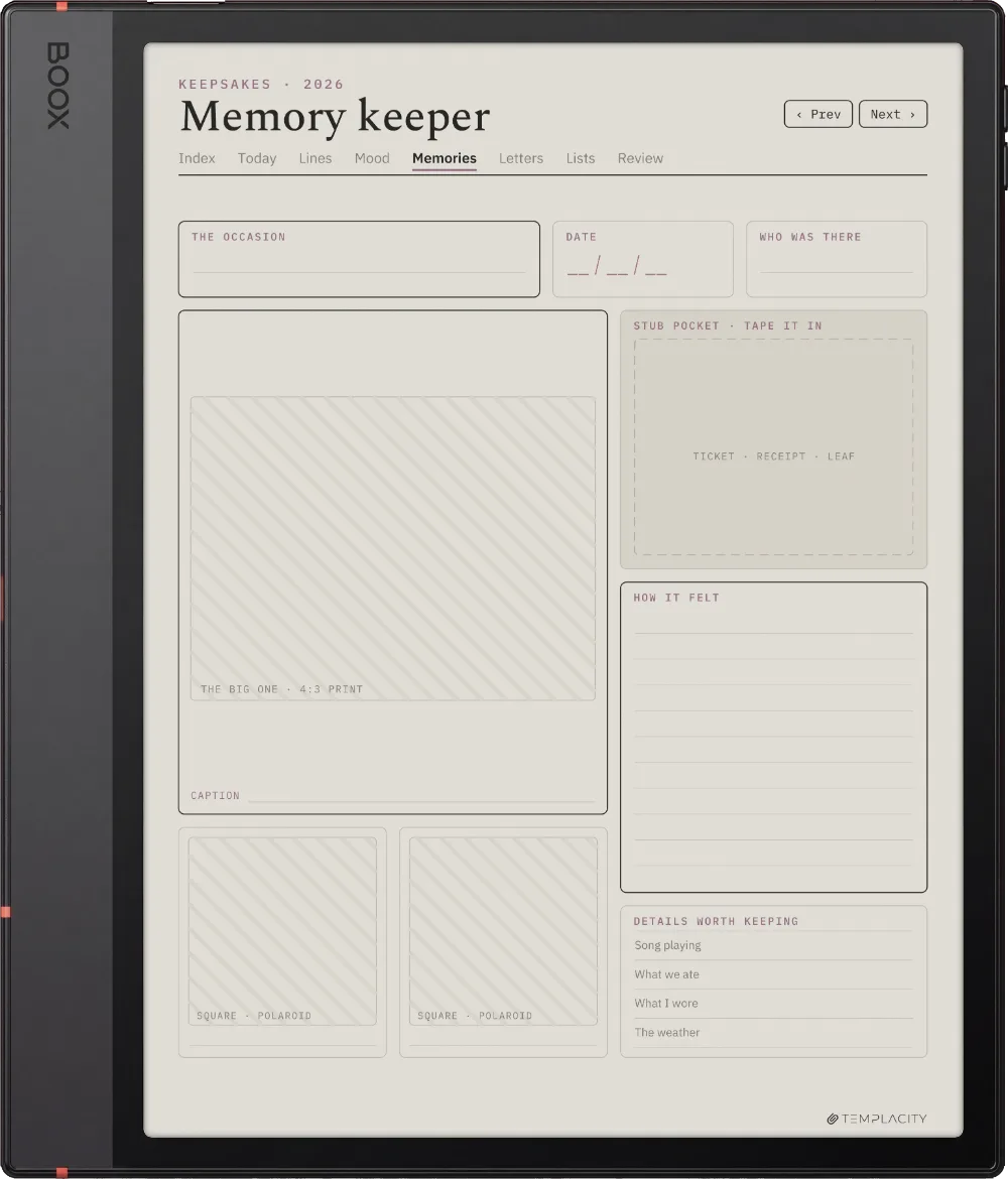 The Planner · The Journal Boox Note Air5 C page 4