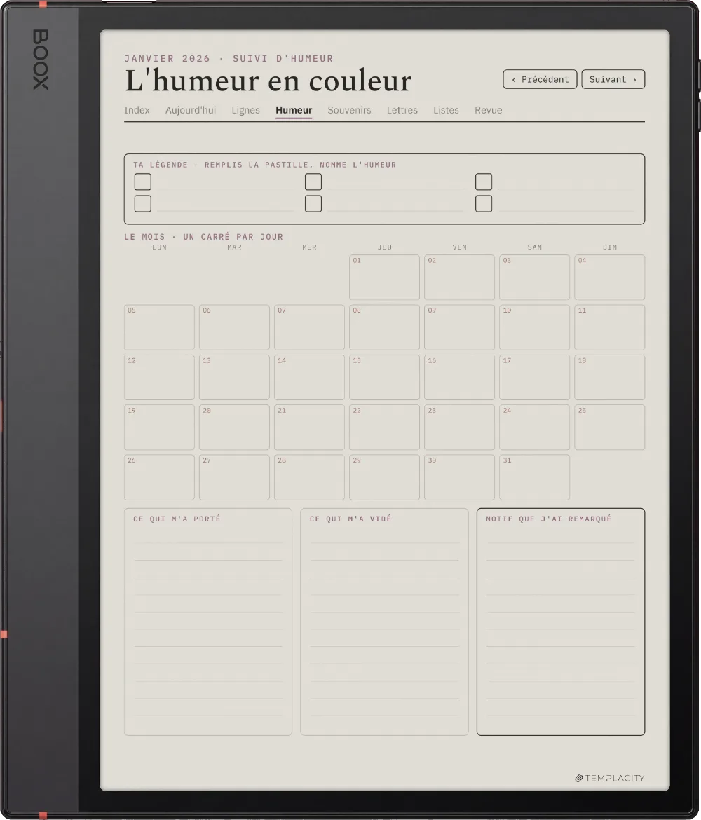 The Planner · The Journal Boox Note Air5 C page 2