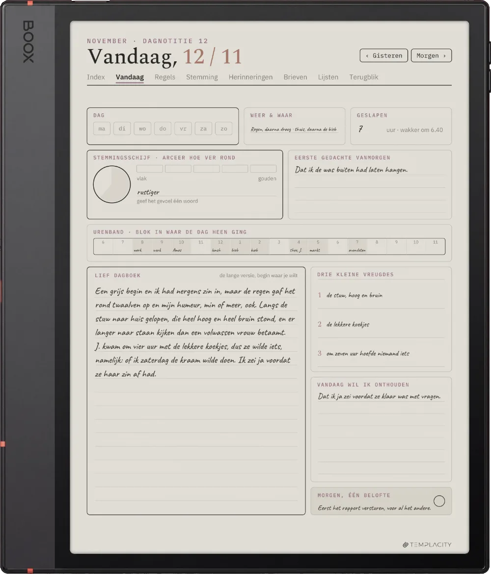 The Planner op de Boox Note Air5 C