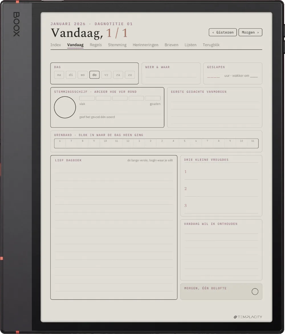 The Planner Vandaag