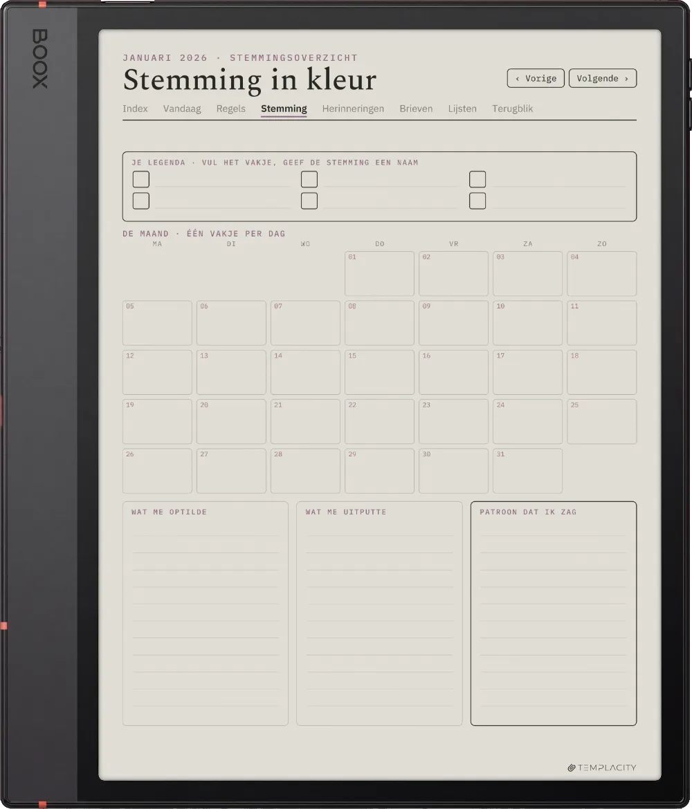 The Planner · Het Dagboek Boox Note Air5 C pagina 2