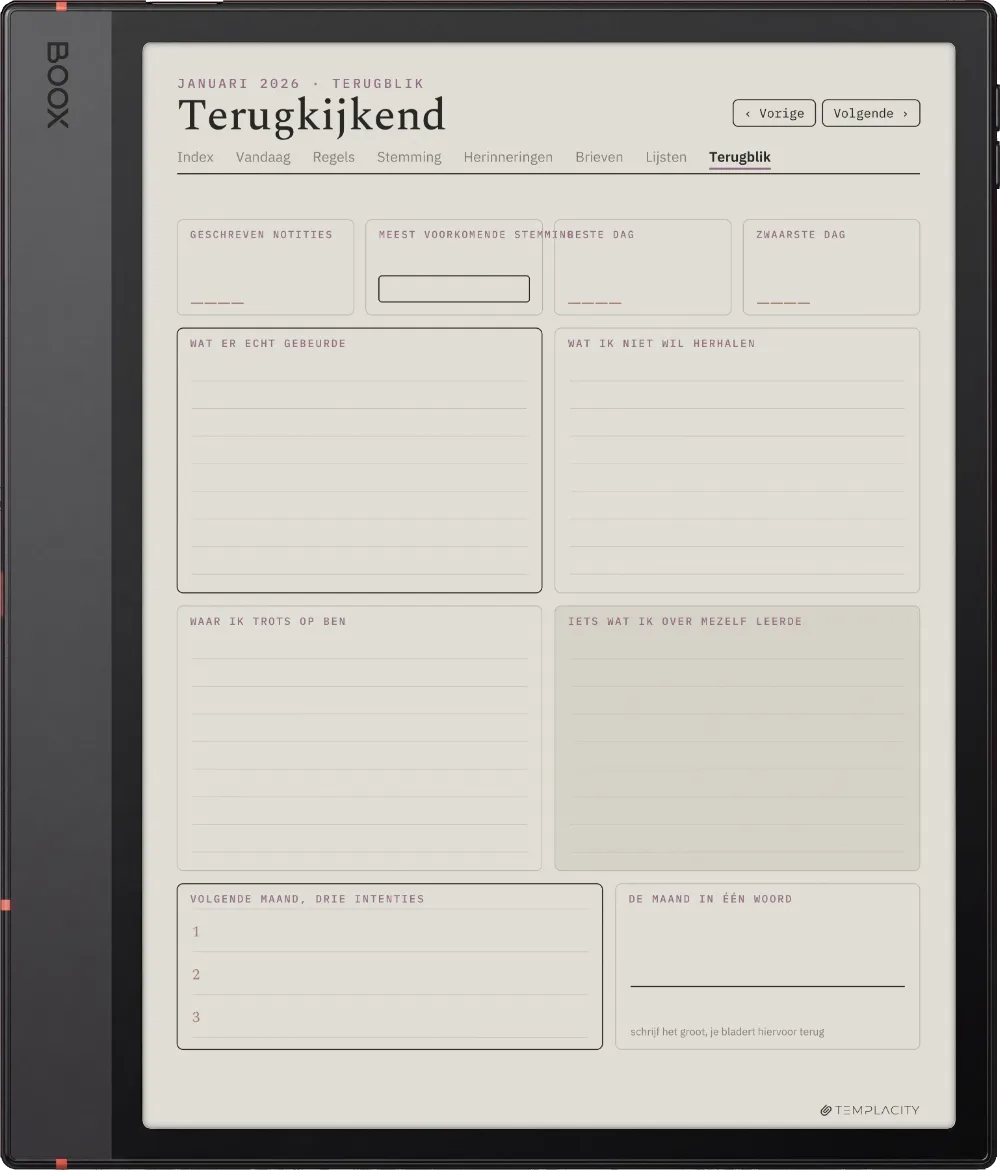 The Planner · Het Dagboek Boox Note Air5 C pagina 3