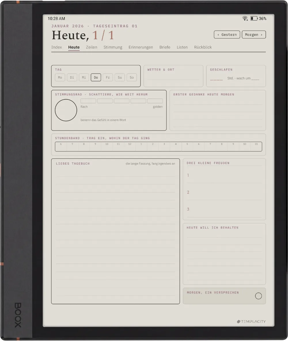 The Planner Heute