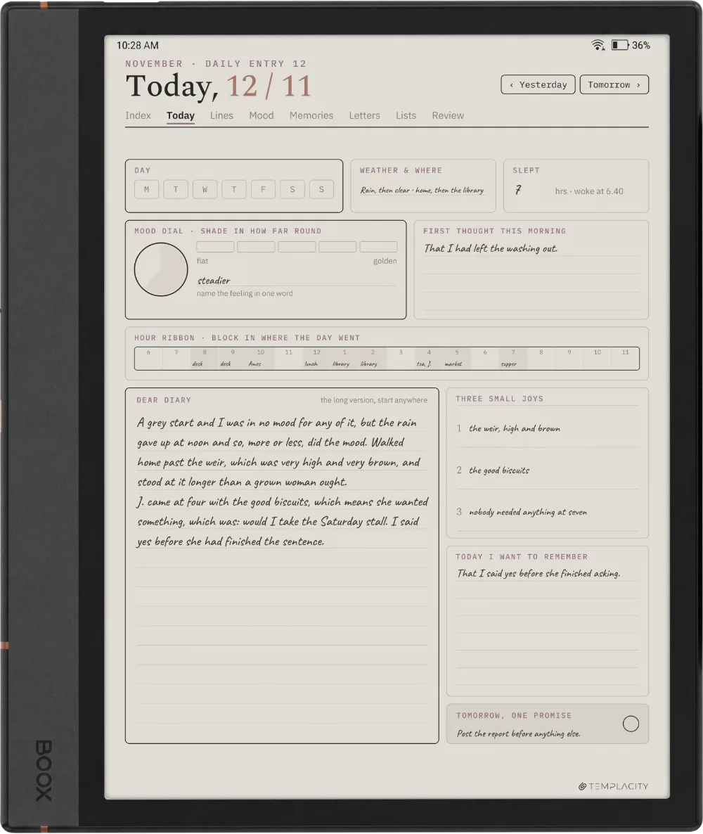 The Planner on the Boox Note Max