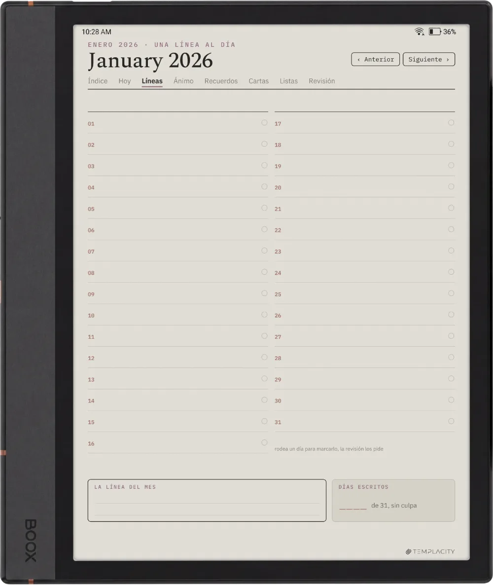 The Planner · The Journal Boox Note Max página 5