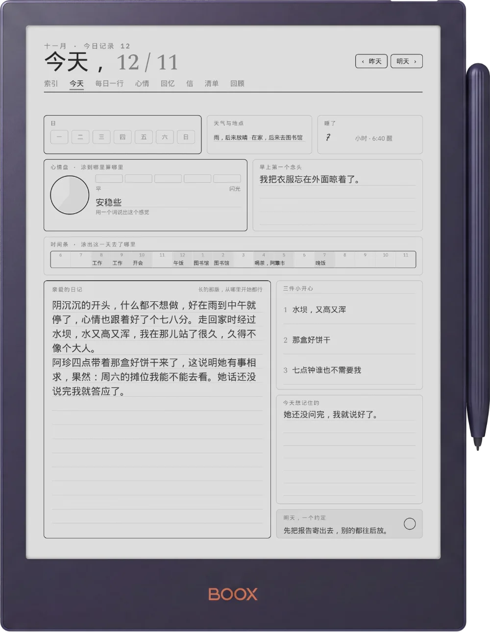 Boox Note5 上的规划本