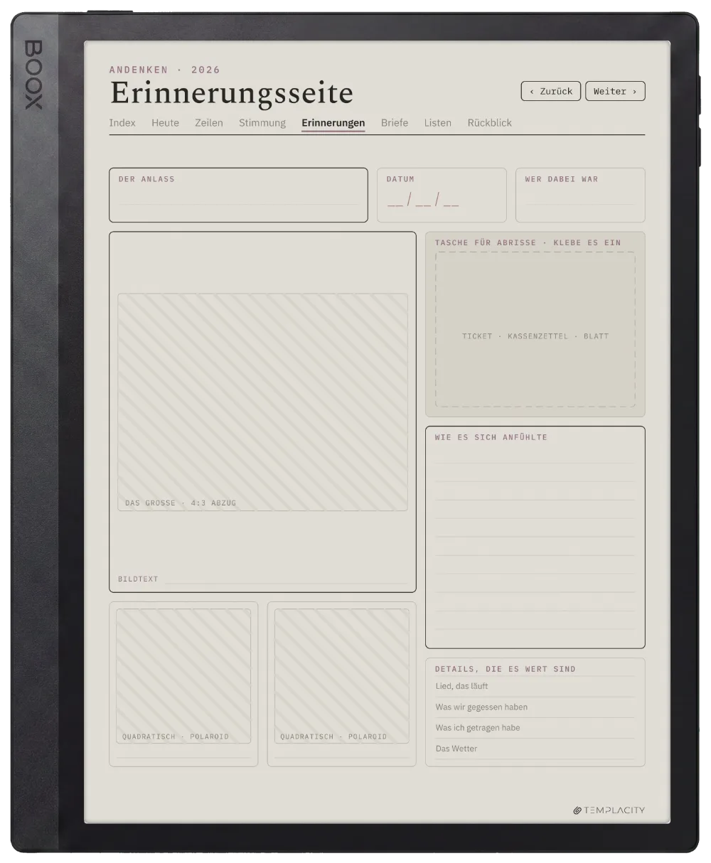 The Planner · The Journal Boox Tab Ultra C Pro Seite 4