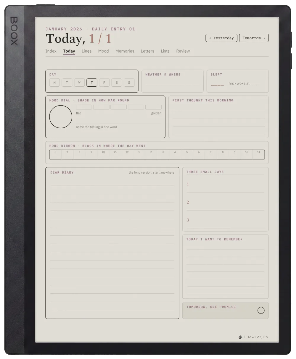 The Planner · The Journal Boox Tab Ultra C Pro page 1