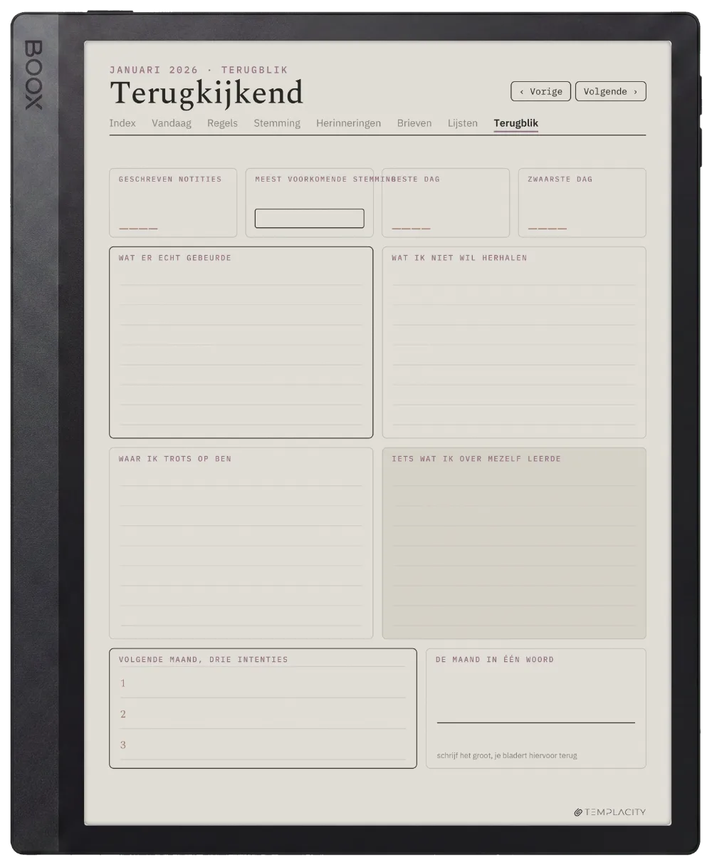 The Planner · Het Dagboek Boox Tab Ultra C Pro pagina 3