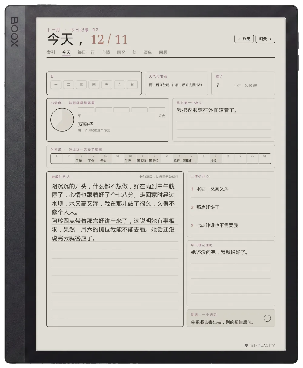 Boox Tab Ultra C Pro 上的规划本