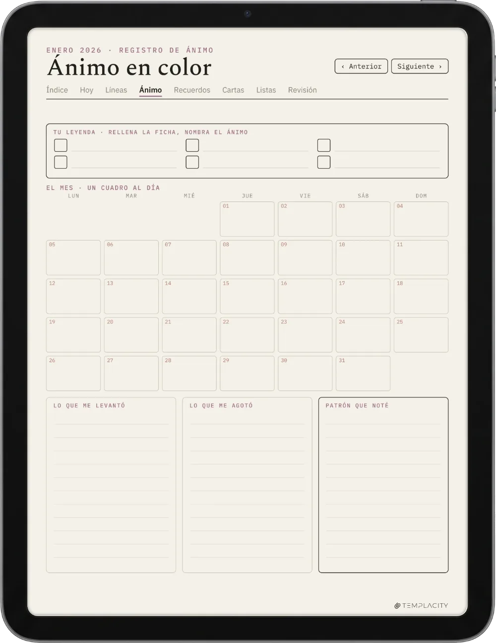 The Planner · The Journal iPad página 2