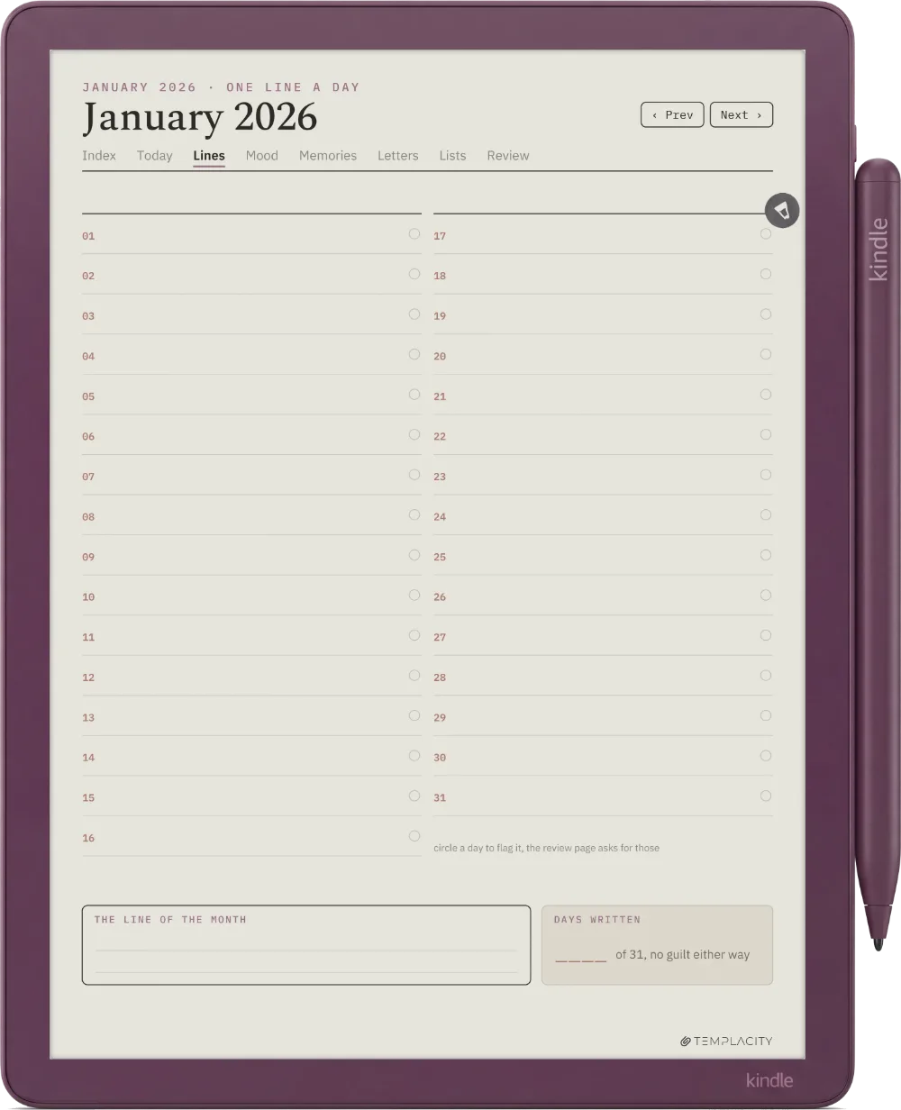 The Planner · The Journal Kindle Scribe Colorsoft page 5