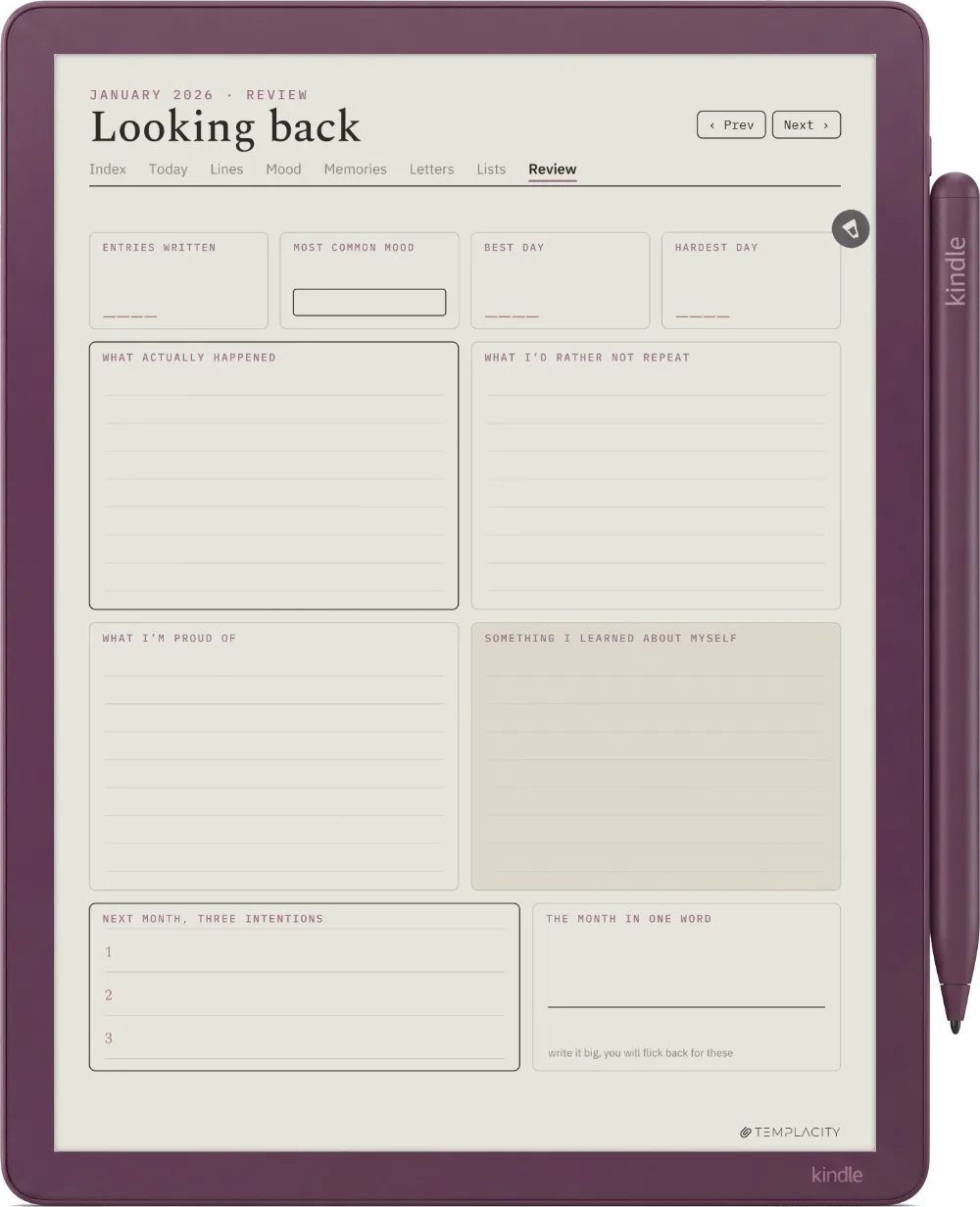 The Planner · The Journal Kindle Scribe Colorsoft page 3