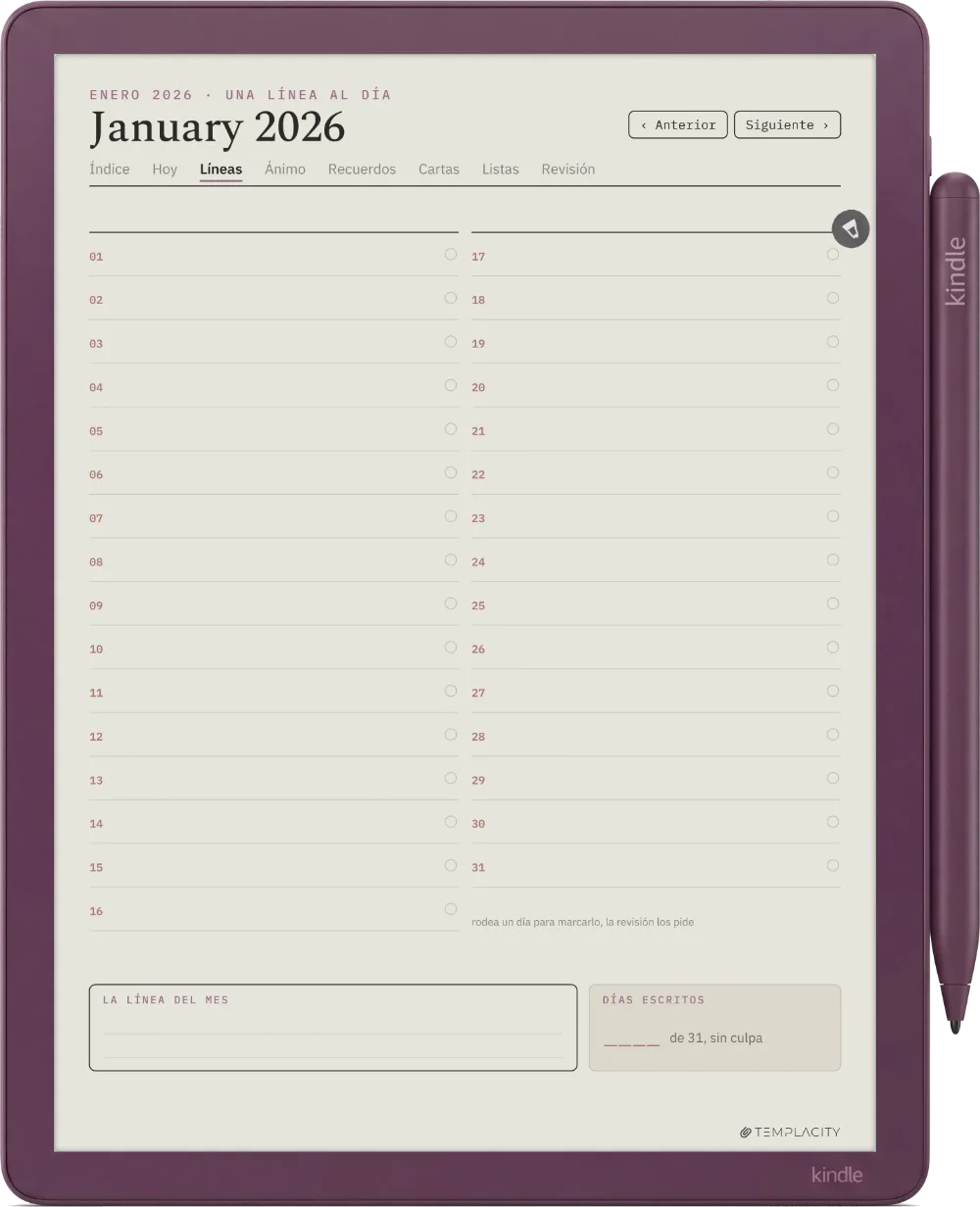 The Planner · The Journal Kindle Scribe Colorsoft página 5