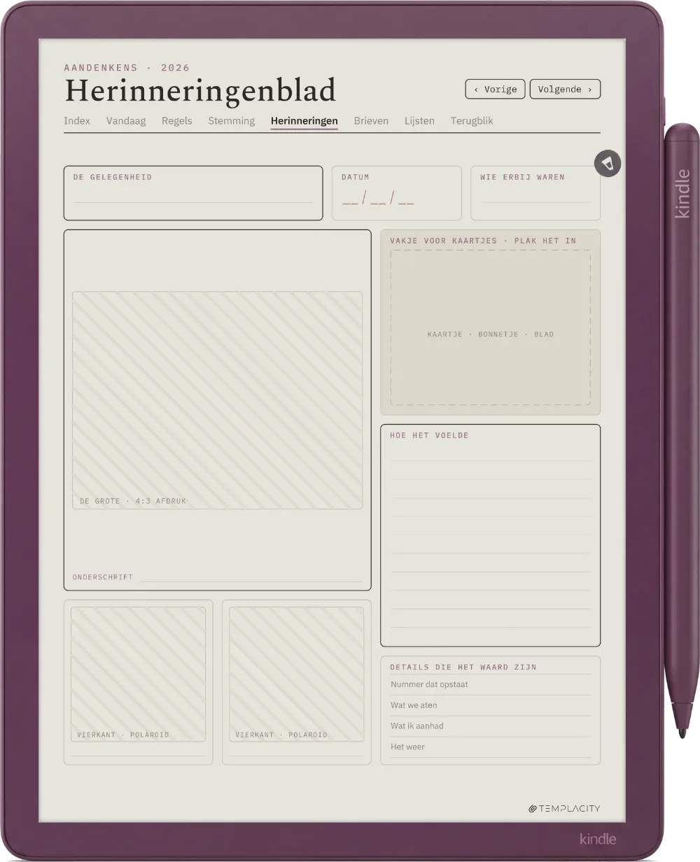 The Planner · Het Dagboek Kindle Scribe Colorsoft pagina 4