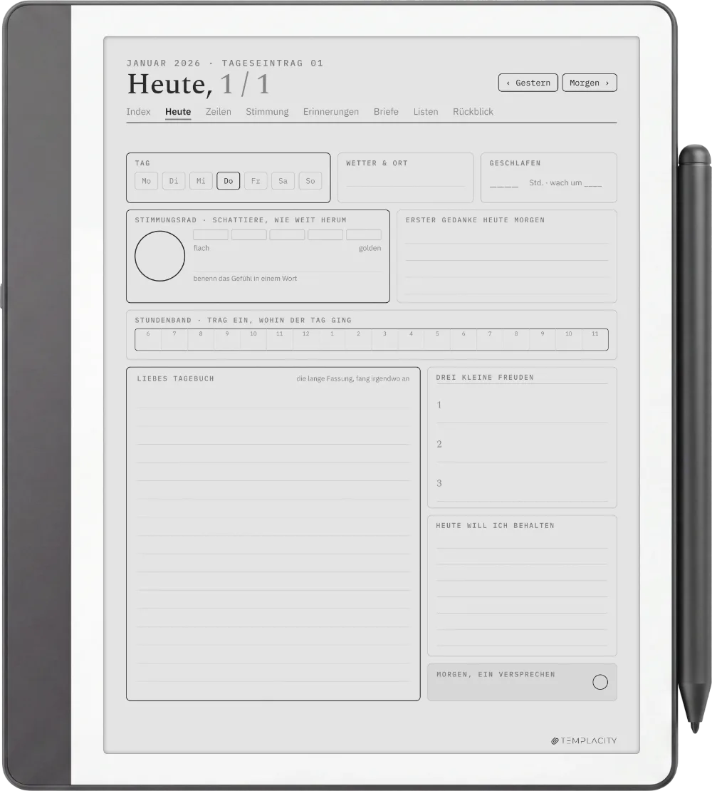 The Planner · The Journal Kindle Scribe Seite 1
