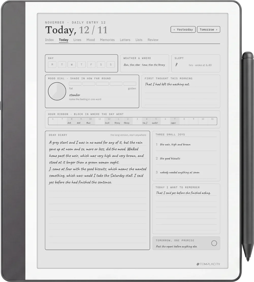 The Planner on the Kindle Scribe