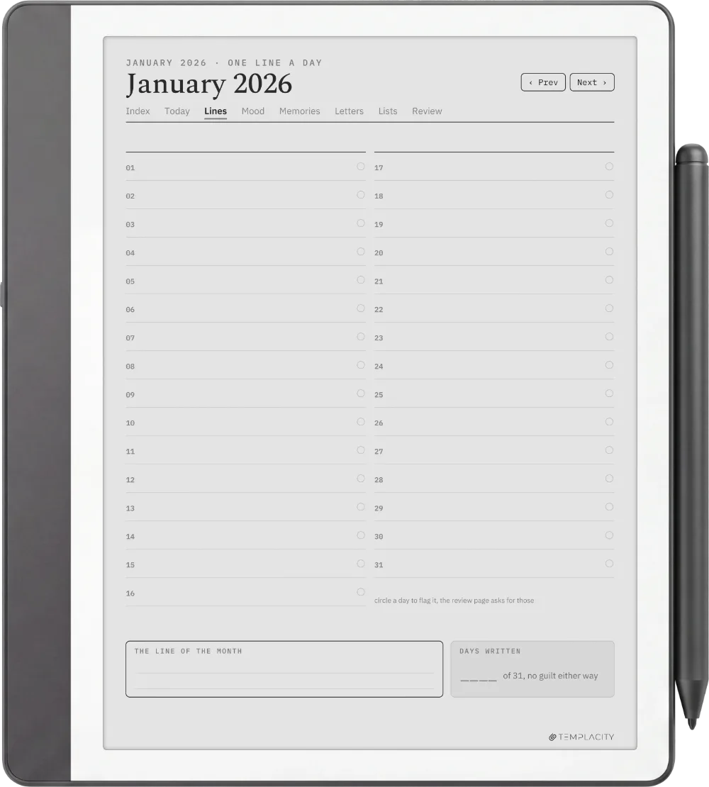 The Planner · The Journal Kindle Scribe page 5