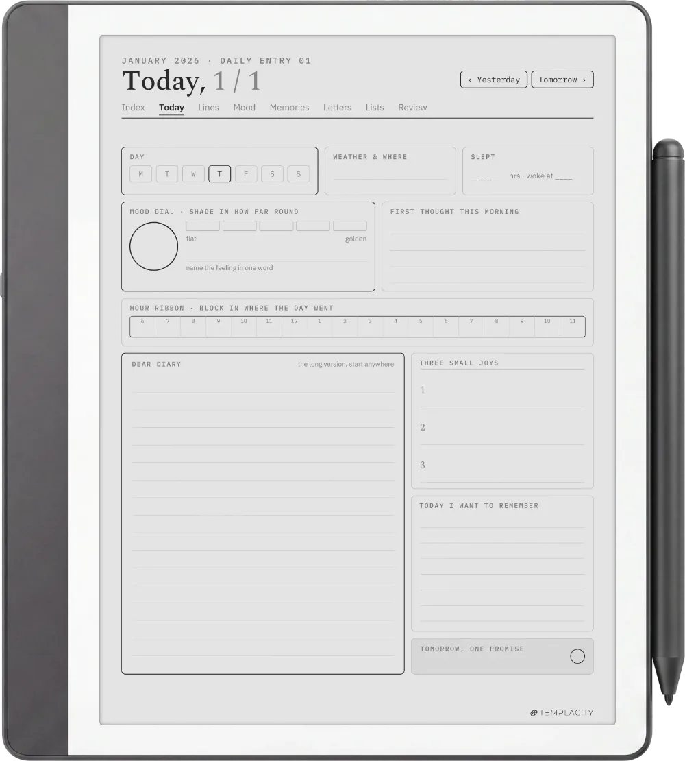 The Planner · The Journal Kindle Scribe page 1