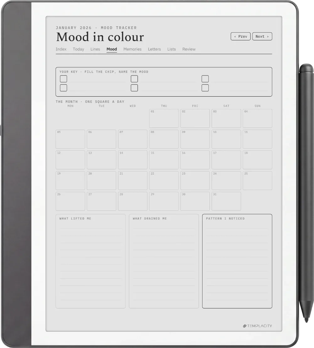 The Planner · The Journal Kindle Scribe page 2