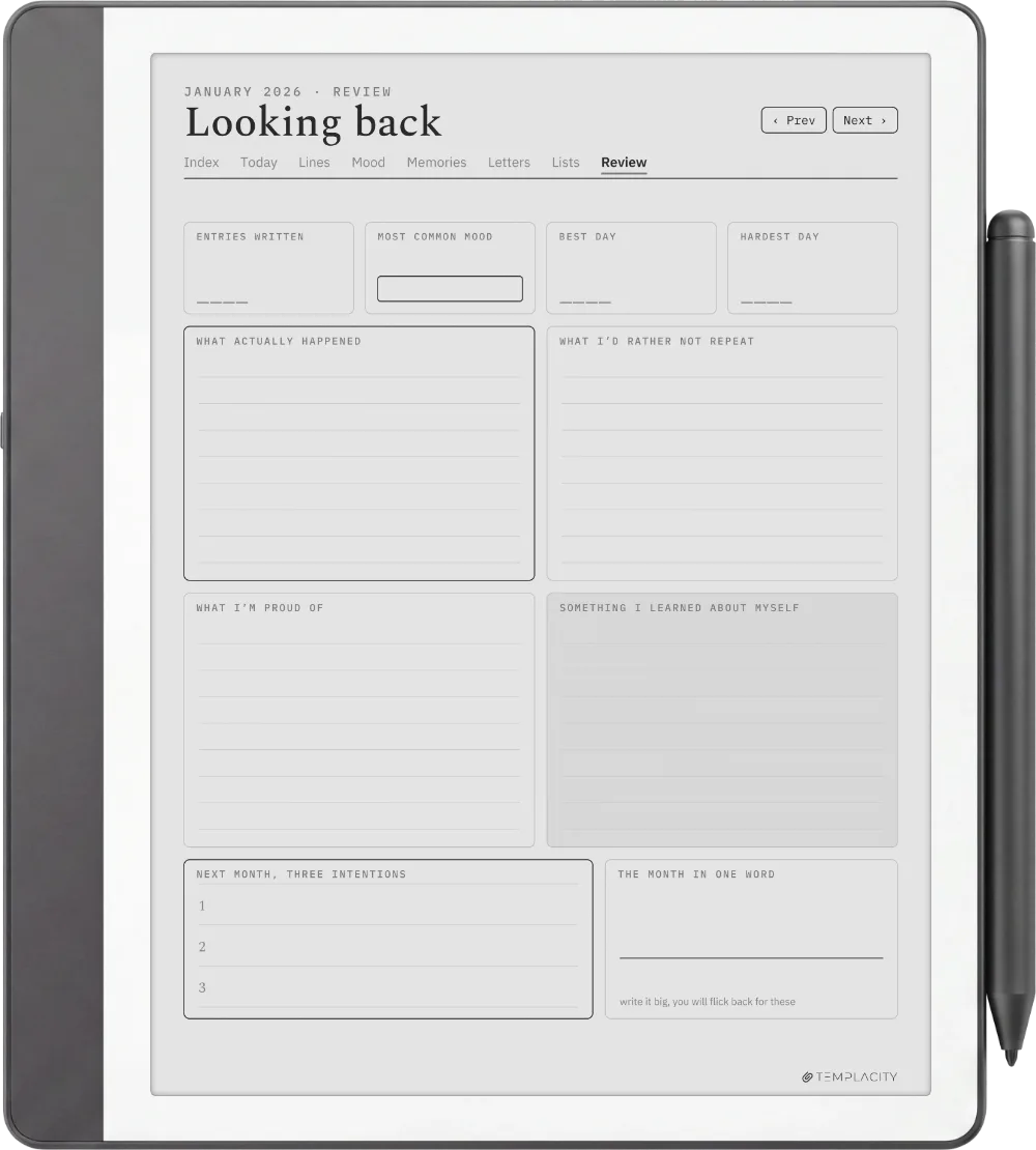 The Planner · The Journal Kindle Scribe page 3