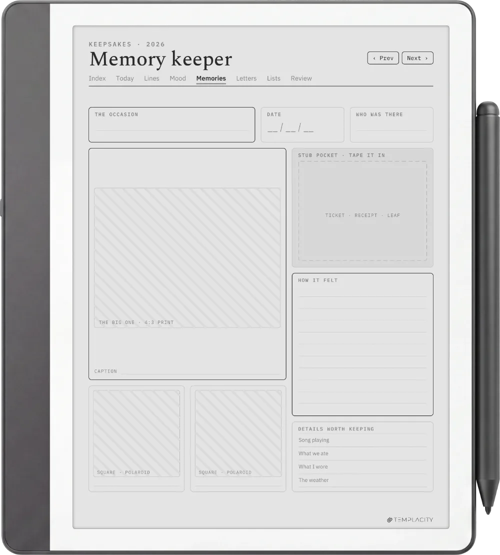 The Planner · The Journal Kindle Scribe page 4